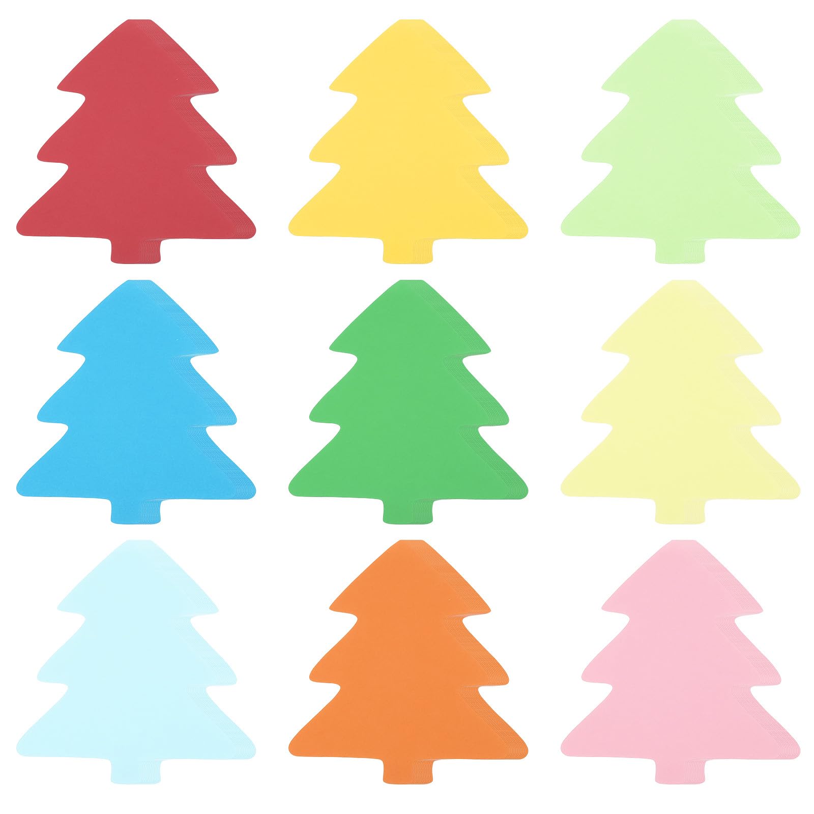 PATIKIL Bulletin Cutouts Paper, 108 Pcs Tree Shaped Bulletin Board Paper Cut Outs Decorations for Classroom DIY Crafts Projects Party Supplies, Multicolored