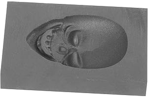 Veemoon Skull Graphite Ingot Mold for Melting Gold Silver and Copper Durable Casting Mold with Corrosion