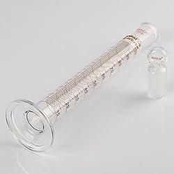 stonylab Measuring Cylinder with Stopper, 100 ml