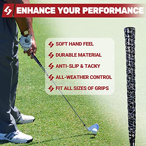 SAPLIZE Golf Grip Wrapping Tapes, 15Pack Tacky PU Overgrip Tapes, New