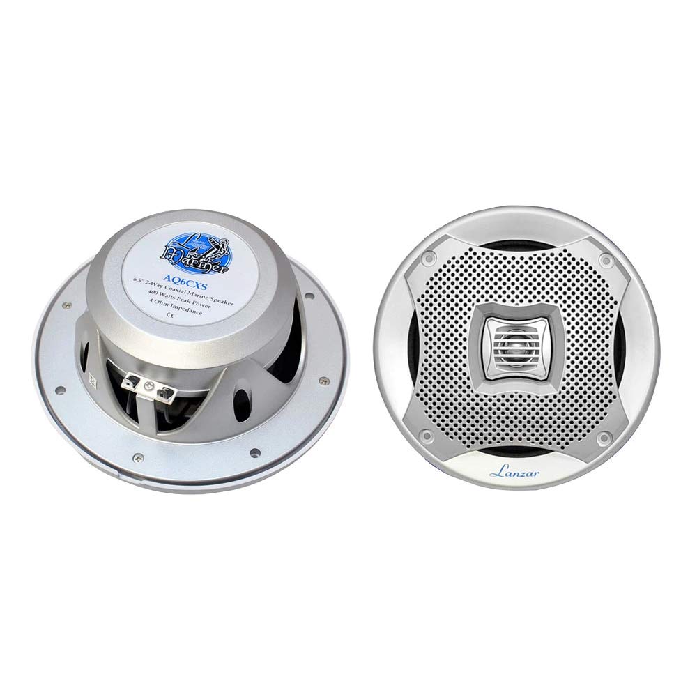 Lanzar 400W 6.5 inch 2-Way Marine Speakers - White