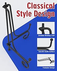 Iron Display Stand 10 Packs, 6 Inches Plate Stand