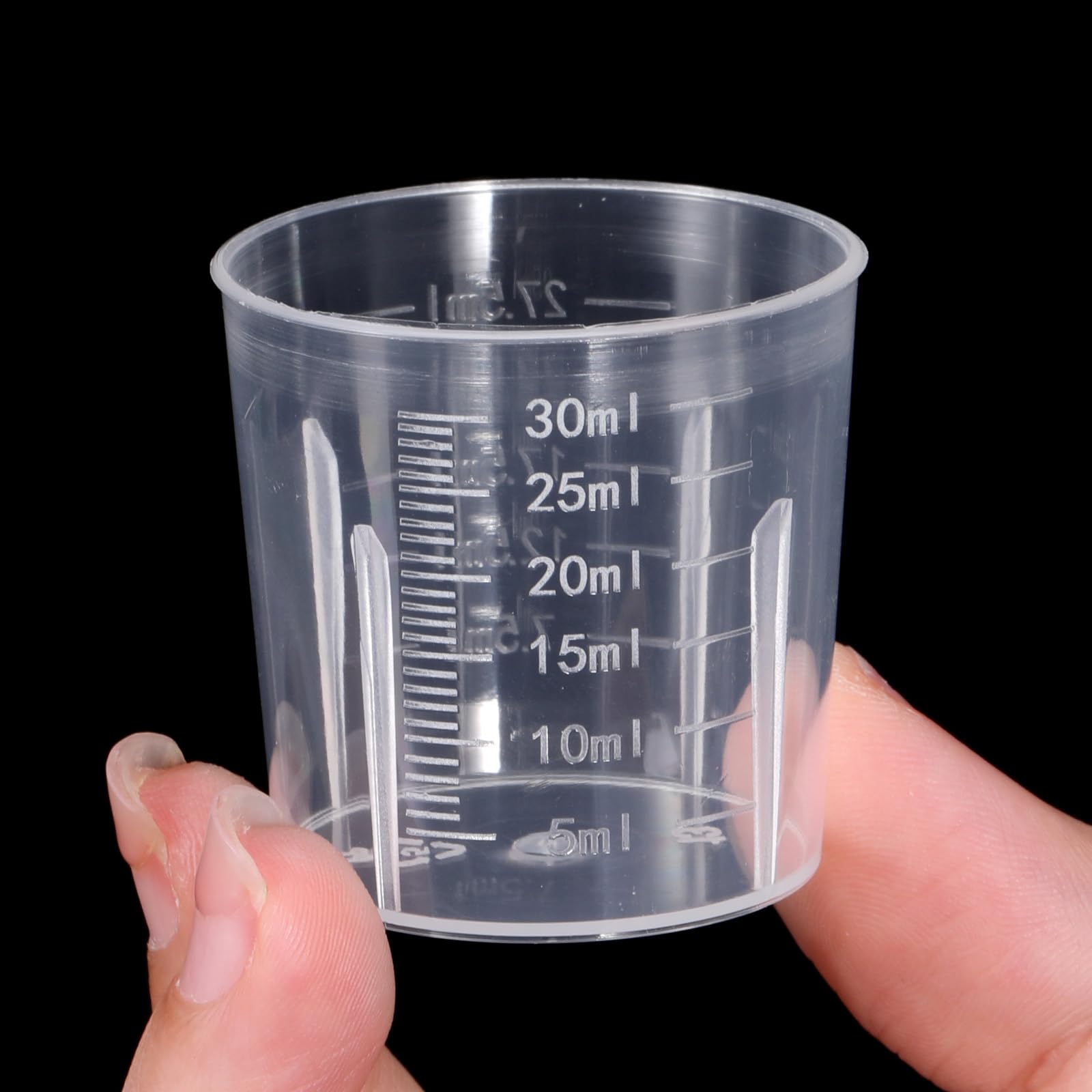 Photo 1 of 20 PCS 30ml (1oz) Liquid Measuring Cups Plastic, Mini Clear Medicine Measuring Cups Graduated Beakers for Kitchen Lab Measure Tool Beakers Cooking Home Crafts, Accurate Stackable