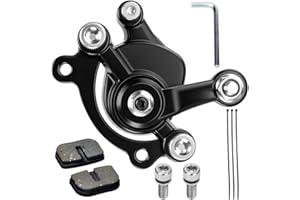 FVRITO Front Disc Brake Caliper with Brake Pads Compatible with SYX Moto 50cc Dirt Bike SSR X-Pro Mototec Coolster Apollo 47cc 49cc 2 Stroke Engine Pocket Bike Mini ATV Quad 4 Wheeler Go Kart Parts