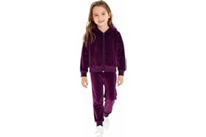 HSTiSan Toddler Boy Girls Clothes Set Tracksuit Hoodie Fleece Jogger Outfits Kids 2 Pieces Sweatsuit Sweatpants 6M-11Years