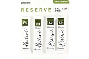 Rico DRS-J25 D'Addario Woodwinds Reserve Alto Saxophone Reed Sampler Pack, 2.5/3.0/3.0+