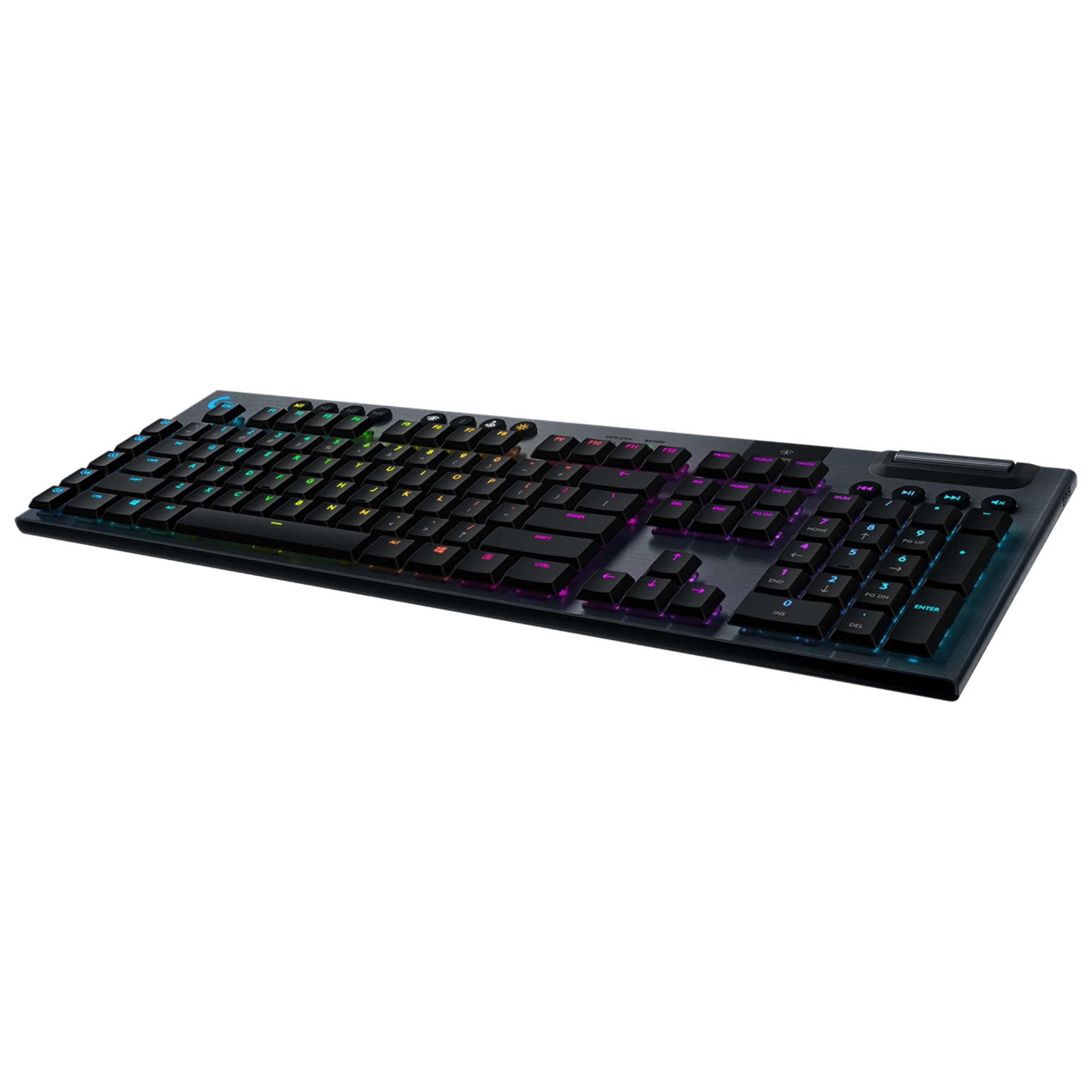 Logitech G 915 LIGHTSPEED Mechanical Wireless Gamer Keyboard, Ultra-Slim GL Touch Switch, RGB LIGHTSYNC, Stylish and Slim Design, 30+ Hours of Gaming, 2.4GHz/Bluetooth, French AZERTY - Black