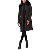 Kenneth Cole Women's Soft Shell Rain Coat With Exposed Zip Detail