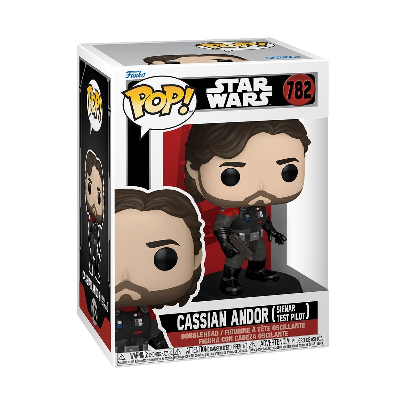 Photo 1 of Funko Pop! Star Wars: Andor - Cassian Andor (Sienar Test Pilot) - 1/6 Odds for Rare Chase Variant - Collectable Vinyl Figure - Gift Idea - Official Merchandise - Toys for Kids & Adults