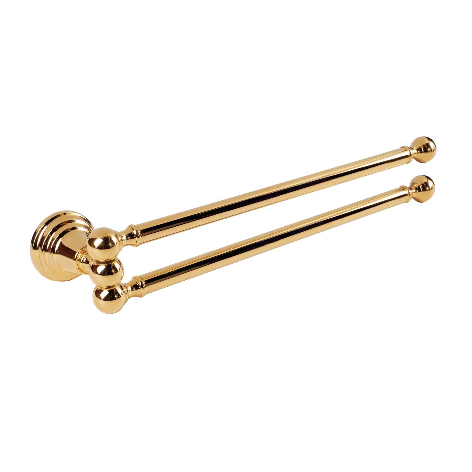 Tres Grifería Three Taps Towel Rail, Gold, Standard