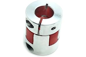 CGJIOGUJIO 12mm x 12.7mm 1/2" Flexible Plum Coupling Shaft Coupler Connect D25 L30