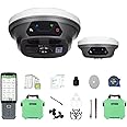 E1 Lite GNSS RTK Surveying Equipment, RTK GNSS GPS with IMU Rover & Base, GPS RTK Handheld Collector with Software, 1cm Accuracy, 1408 Channels, 60° Tilt Survey, 5km UHF Range