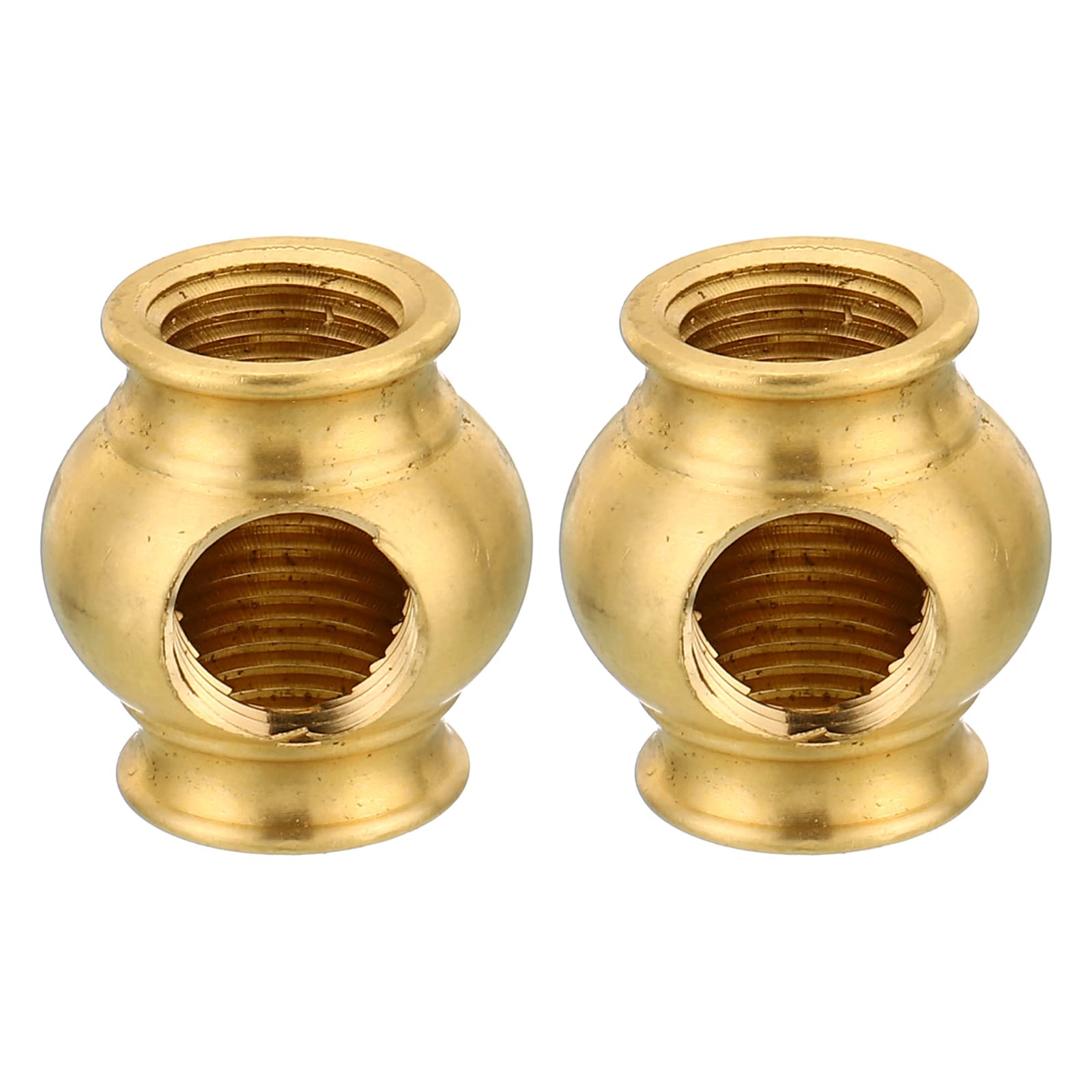 PATIKIL M10 Thread Sloped Ceiling Adapter, Lamp Pipe Rod Joint Connector Angled Brass Light Fixture for Hanging Pendant Light Chandelier Ceiling Lamp
