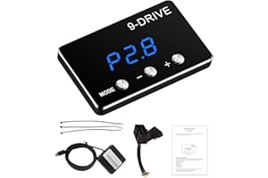 QAGEA Throttle Response Controller 9 Drive Modes Smart Electronic Racing Accelerator Compatible with Dodge Challenger Ram Jeep Cherokee KJ KK Wrangler JK Maserati Ghibli