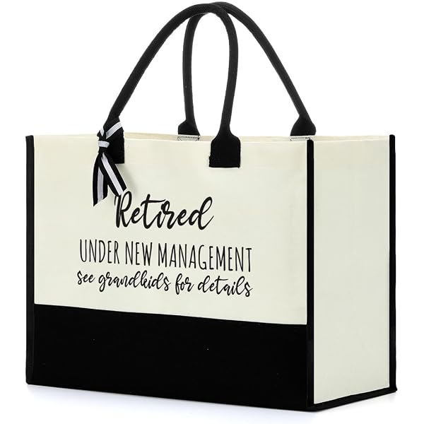 "Mimi" Personalized Tote Bag - Large Canvas Gift For Grandma, Nana, Mother - 17 X 12.6 X 7.9 Inches