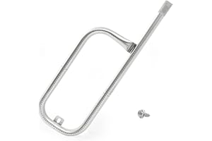 ZCLYUYA 60040 17" Grill Burner Tube for Weber Q120 Q1200 Q100 Q1000 Gas Grill Replacement Parts for Weber 386002 386001 51060001 516002 516001 50060001, Baby Q for Weber 69957/41657, 304 Stainless Steel
