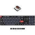 Keychron K5 Pro Hot-swappable Ultra-Slim Custom Mechanical Keyboard, RGB Full Size QMK/VIA Programmable Wireless Bluetooth/USB Wired Keyboard for Mac Windows Linux - Low Profile Gateron Brown Switch