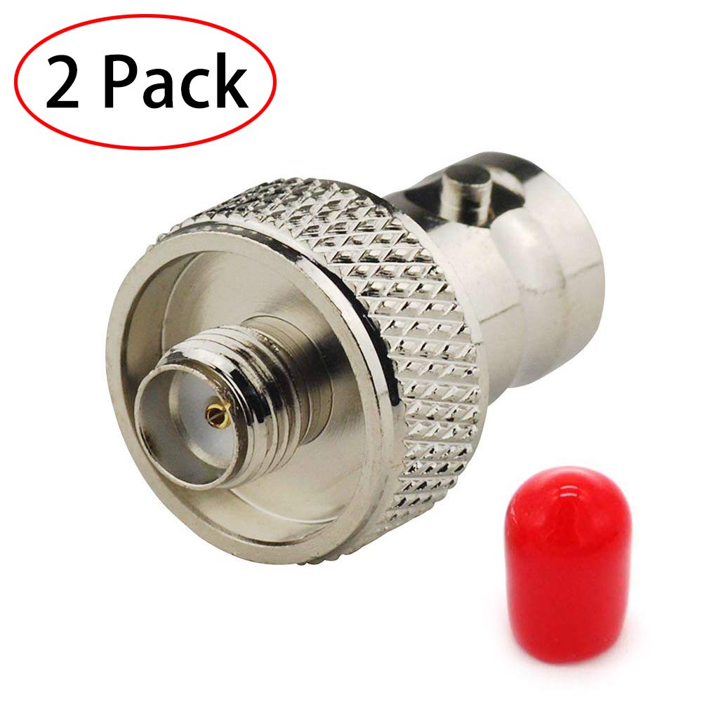 TengKo Original SMA Female to BNC Female Connector Convert Adapter for Two Way Radio BaoFeng UV-5R FD-880 and More Mobile Antenna(2 PACK) — image 1