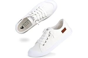 JENN ARDOR Women's Canvas Sneaker Slip-ons Loafers Shoes for Womens Fashion Casual Canvas Round Toe Soft Comfortable Walking Flats