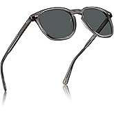 CARFIA Retro Acetate Polarized Sunglasses for Men UV400 Protection Hand-Crafted Frame Sun Glasses CA5285L