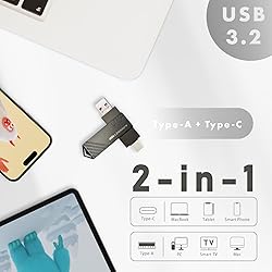 LinkMore 256GB, 2in1 OTG Flash Drive for Android