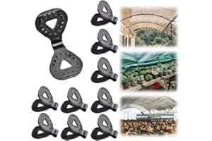 WARSPOT Shade Cloth Heavy Duty Lock Grip, Plastic Clips Windproof Awning Clamp Grip, Greenhouse Fix Clamp Tent Clips Accessory for Garden Netting Sun Shade Net (20PCS)