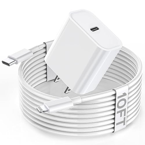 Apple Fast Charger, 10FT Extra Long Fast iPhone Charger Travel