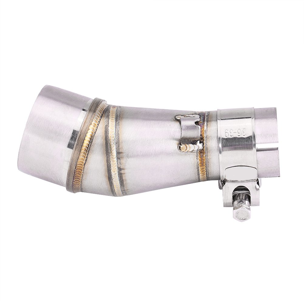 Motorbike Middle Exhaust Pipe Motorcycle Exhaust Link Pipe Adapter Connector for Z250 250 13-16 Exhaust System Modificationsmotorcycle exhaust adapter