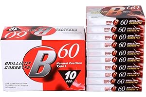 TIMCORR Replacement for Audio Blank Cassettes Tapes: Recorder CD & DVD Player Cassette Tape 60 Minute Time Low Noise Surface 