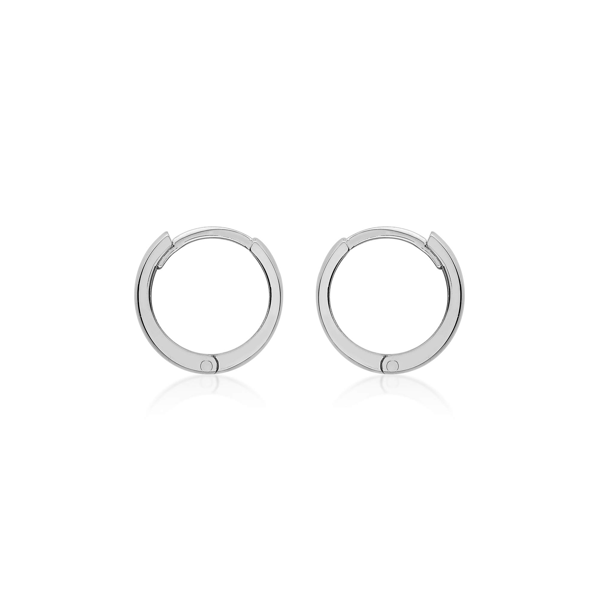 CARISSIMA Women's 9ct Yellow Gold 11mm Huggy Creole Hoop Earrings