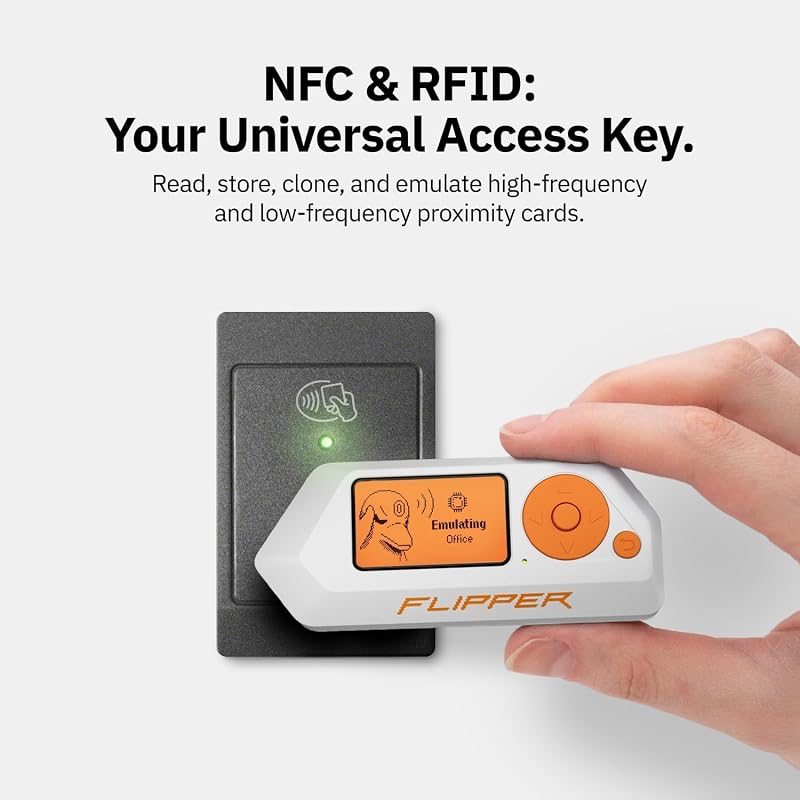 Zero – Tragbares Multi-Tool für Technikbegeisterte – Vollständig Open-Source & anpassbar – RFID- & NFC-Reader, Infrarot-Fernbedienung und Wireless-Signal-Explorer für neugierige Köpfe, Weiß