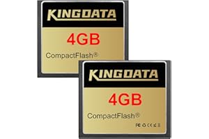 KINGDATA Compact Flash Card FAT32 4GB 2PACK CF133X Type I for Equipment Vintage Digital Cameras