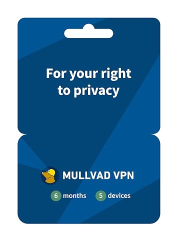 Mullvad VPN - 6 Months for 5 Devices - No-Log VPN Service for Your Privacy