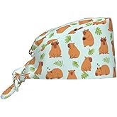 Dental Tooth Care Scrub Caps with Sweatband Adjustable Working Cap Surgical Headgear for Women Men