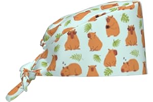 MOLIAN Dental Tooth Care Scrub Caps with Sweatband Adjustable Working Cap Surgical Headgear for Women Men