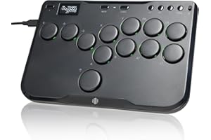ONEED Haute42 Arcade Stick Leverless Controller-P12: Leverless Arcade Stick with TURBO & Silent Low-Profile Switches,Arcade Stick for PC/PS3/PS4/Switch Game with Lock Button Support Hot Swap & SOCD