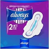 Always Ultra Women's Sanitary Pads Size 2 with Wings 30 Count Giga Pack view 3
