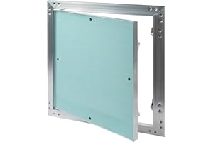 ECOPRO VENT 12" x 12" Inch Aluminum Drywall Access Panel - Service Shaft Door - Plumbing, Electricity, Heating, Alarm Wall Inspection hatch for Drywall - Bathroom Service Access Hole Cover