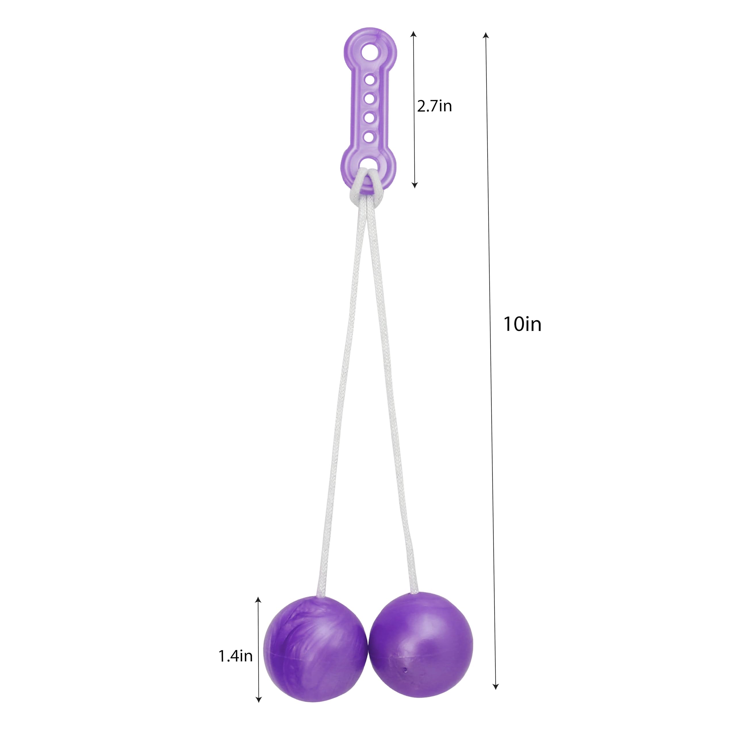 4PCS Click Balls String - A Novelty Sensory Toy, 1970/70’s Fine Vintage Style Gifts for Motor Skills, Holiday, Birthday, Stocking Stuffers, Outdoor & Indoor Funplay (Yellow, Green, Purple, Red)