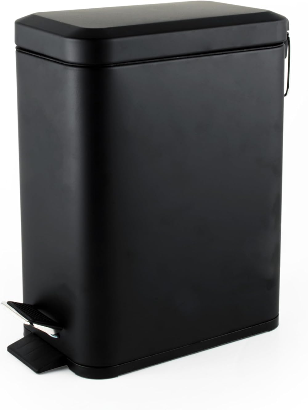 Beldray 5L Pedal Bin Rectangular Soft Close Black with Inner Bucket