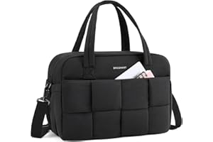 BAGSMART Gym Bag for Women, Personal Item Puffer Duffle Bag, Weekender Overnight Carry On Tote Handag for Travel