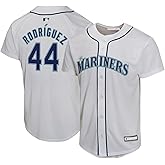 Outerstuff Julio Rodriguez Seattle Mariners MLB Kids Youth 8-20 White Home Player Jersey