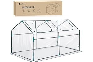 Yesker Mini Greenhouse 71"x36"x36" Portable Small Green House for Indoor Outdoor Greenhouses with PVC Cover Compact Greenhouses Kit for Winter Gardening Balcony Patio Outside Backyard Plant Protection