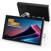 Aurevita 7 Inch Mini Monitor HDMI, Portable Vga Monitor with AV BNC 1024&times;600 LCD Screen with Built-in Speakers, 178&deg; View Angle IPS, Multi-Function Mini Small Display for Raspberry Pi PC/TV/DVD/CVBS