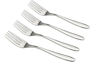 Ramddy Stainless Steel Dinner Forks, 8-Inch, 12-Piece