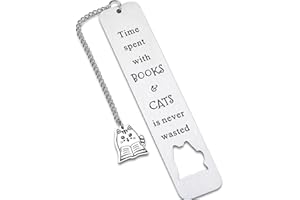 SOPHAUTEEM Cat Bookmarks for Women Men, Cute Bookmarks for Cat Lovers, Book Lovers Gifts, Christmas Stocking Stuffers for Women Men Teens Boys Girls, Book Club Gifts for Reader, Reading Present for Bookworm