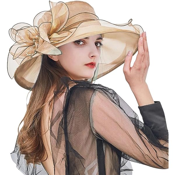 4521 Linen Summer Womens Wide Brim Sun Hat Wedding Church Sea Beach A047 s-l400.jpg main image 2