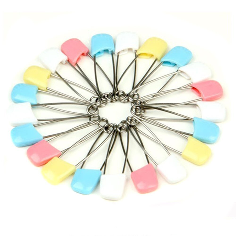 Amazon.com : Sassy Stainless & Rustproof Diaper Pins - Set ...