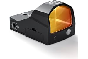 ARORY Red Dot Sight for RMR Cut, Shake Awake Pistol Red Dot, Reflex Sight, Aluminum, Day & Night Auto Brightness Settings (Picatinny Mount Included)