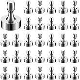BTLIN Fridge Magnets Strong Small, Mini Magnetic Push Pins for Kitchen Refrigerator Magnetic Board Whiteboard Office 32Pack